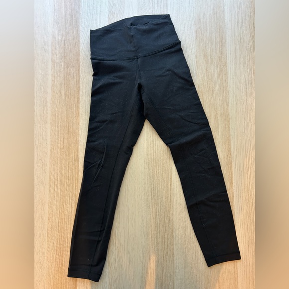 Lululemon Cotton Leggings Size 2 Black - Picture 2 of 4